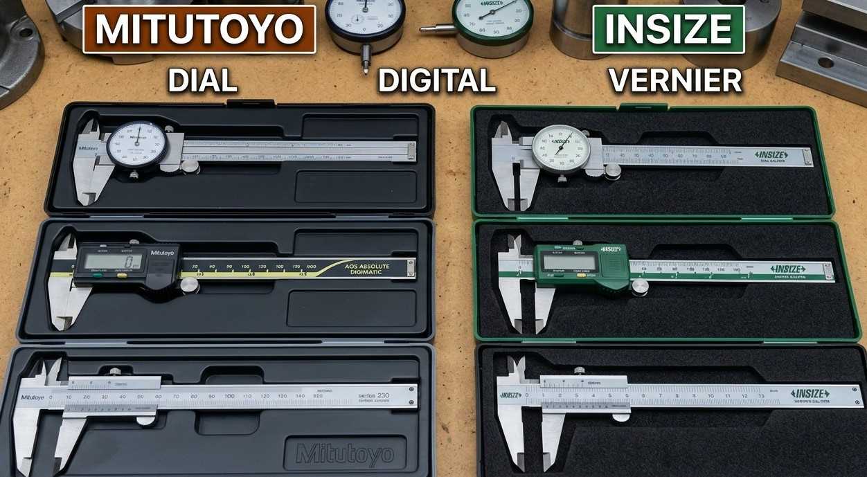 Mitutoyo vs INSIZE: Calipers Compared